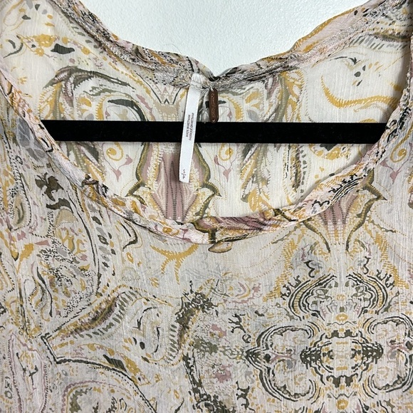 Free People Say You Will Paisley Top Small - Picture 5 of 7